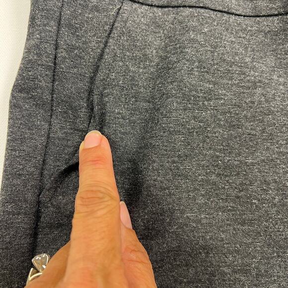 Orvis Dark Gray Mid Rise Ponte Straight Leg Pants Faux Front Pockets Size 6 - Picture 8 of 9